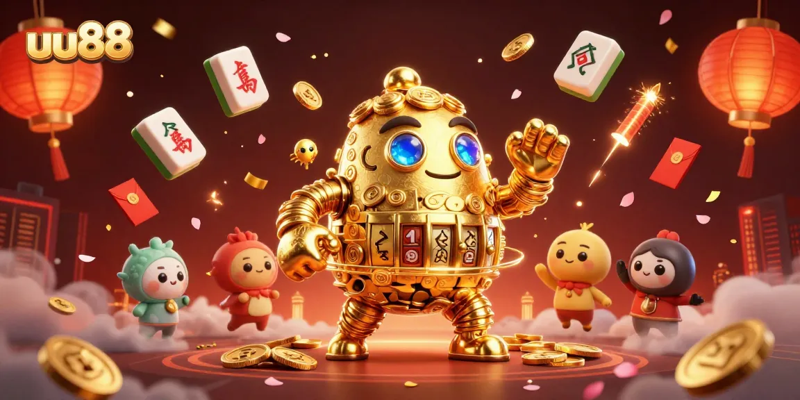 Engage with uu88's exhilarating slots featuring golden golem and festive gaming elements!