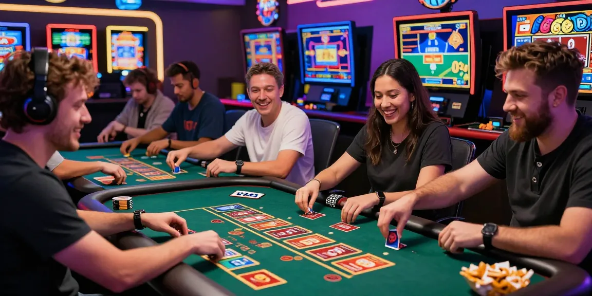 Engaging online casino atmosphere at https://ukspace2017.co.uk/ with players enjoying credit card games.